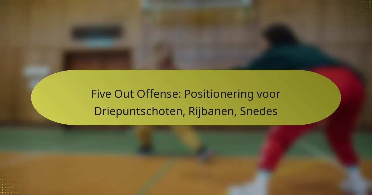 Five Out Offense: Positionering voor Driepuntschoten, Rijbanen, Snedes