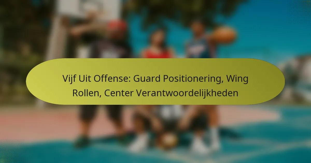 Vijf Uit Offense: Guard Positionering, Wing Rollen, Center Verantwoordelijkheden